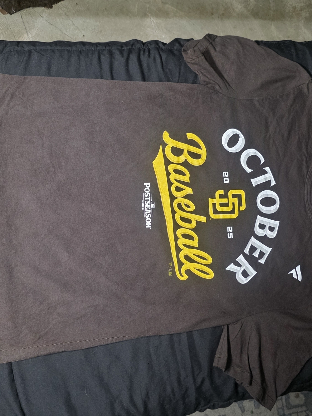 Fanatics Brown San Diego Padres 'October Baseball' Graphic Tee